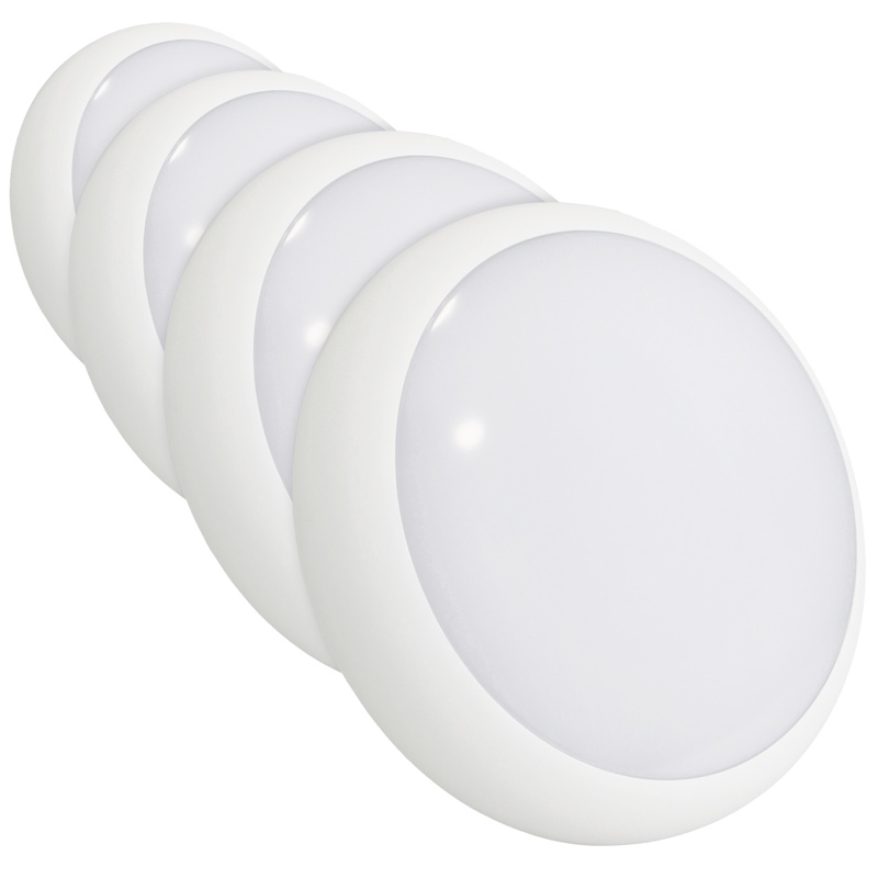 Red Arrow APOL16W/4PK-CCT Pack Of 4 IP65 Circular LED Bulkheads In White Plug And Play (image for) Red Arrow APOL16W/4PK-CCT Pack Of 4 IP65 Circular LED Bulkheads In White Plug And Play