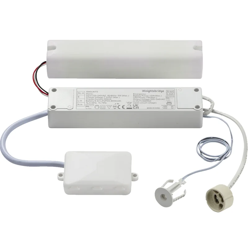 Knightsbridge EMGUKIT3 230V 5W GU10 LED Emergency Conversion Kit (image for) Knightsbridge EMGUKIT3 230V 5W GU10 LED Emergency Conversion Kit